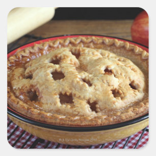アップル焼いた付き冷却ラックにアップルパイ スクエアシール