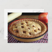 アップル焼いた付き冷却ラックにアップルパイ ポストカード (正面/裏面)