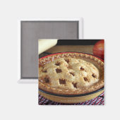 アップル焼いた付き冷却ラックにアップルパイ マグネット (正面/裏面)