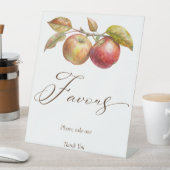 アップル秋ブライダルシャワーの好意の後にアップリー 台座サイン (インサイチュ)