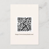 アップル秋ブライダルシャワーハネムーンファンド エンクロージャーカード (裏面)