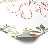 アップル秋ベビーシャワーカードとギフトサイン ポスター (角)