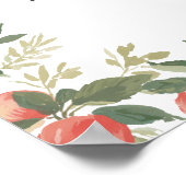 アップル秋ベビーシャワー歓迎サイン ポスター (角)