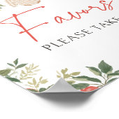 アップル秋ベビーシャワー親善署名 ポスター (角)