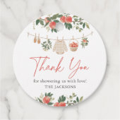 アップル秋ベビーシャワー フェイバータグ (正面)