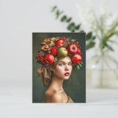 アップル素朴とさくらんぼレディ シーズンポストカード (スタンド正面)