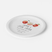 アップル素朴ドオーチャードブライダルシャワー ペーパープレート (アングル)