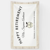 アップル素朴先生退職 横断幕 (縦)