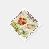 アップル絵を描のEVEイラストレーション スタンダードカクテルナプキン (角)