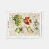 アップル絵を描のEVEイラストレーション フリースブランケット (正面(横))