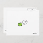 アップル製はがき ポストカード (正面/裏面)