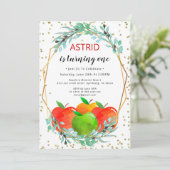 アップル誕生日招待状、誕生日招待状 招待状 (スタンド正面)