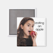 アップル食べ冷凍機マグネット マグネット (正面/裏面)