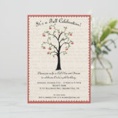 アップル/アップル秋お祝い招待状 招待状 (スタンド正面)