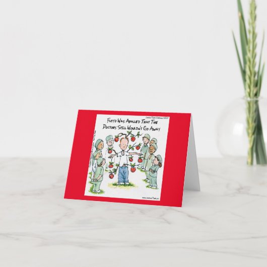 アップル ア デイ 面白い コミック リック ロンドン カード (正面)