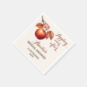 アップル エバー アフター オータム ブライダル シャワー スタンダードカクテルナプキン (角)