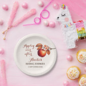 アップル エバー アフター オータム ブライダル シャワー ペーパープレート (パーティー)