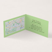 アップル&キュウリ、ジュースバー、詳細 名刺 (内部)