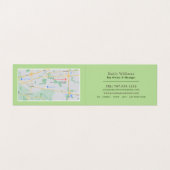 アップル&キュウリ、ジュースバー、詳細 名刺 (内部フラット)