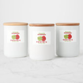 アップル&クランベリーチャツニー フードラベル (ボトル)