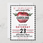 アップル バースデー 招待状 (正面)