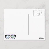 アップル・パイとパイ数学の数字が赤と金ゴールド ポストカード (裏面)