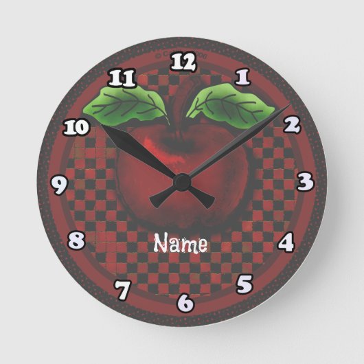 アップル ラウンド壁時計 (正面)