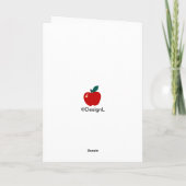 アップル、本、教育 カード (裏面)