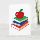 アップル、本、教育 カード (正面)