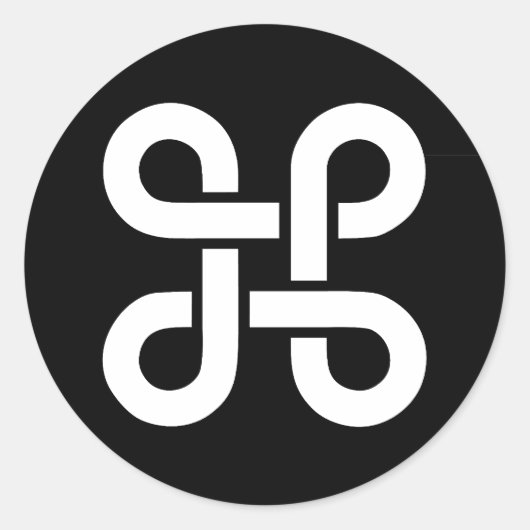 アップル・Mac・イデオロギーの指揮 ラウンドシール (正面)