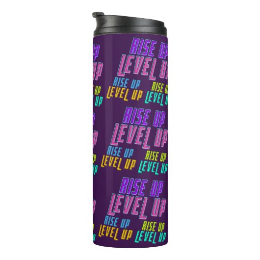 アップレベルアップ前向き引用文 タンブラー (回転右)