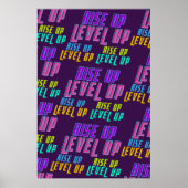 アップレベルアップ前向き引用文 ポスター (正面)