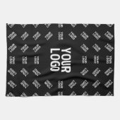 アップロードされたイメージデザインまたはロゴ | パテユニークン キッチンタオル (横)