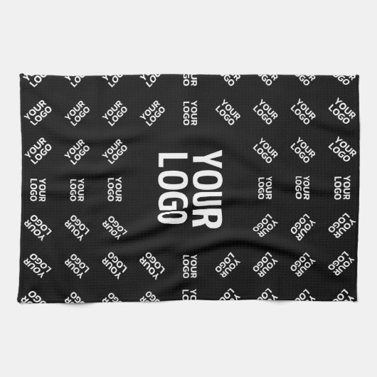 アップロードされたイメージデザインまたはロゴ | パテユニークン キッチンタオル (横)