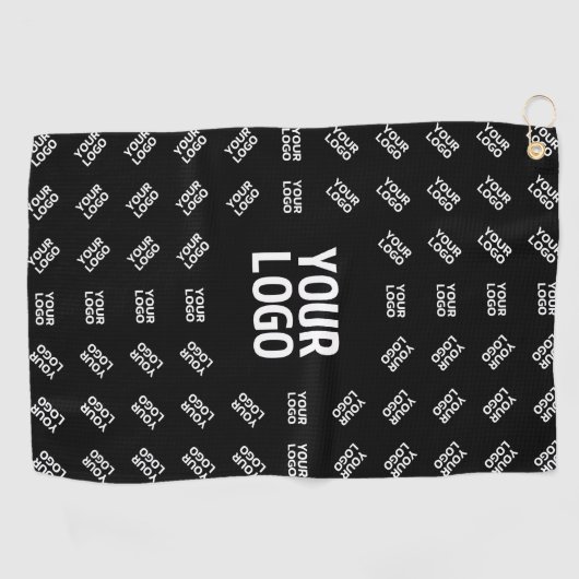 アップロードされたイメージデザインまたはロゴ | パテユニークン ゴルフタオル (横)