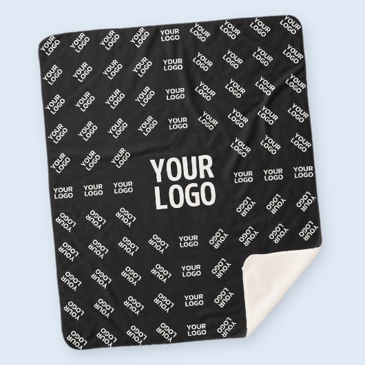 アップロードされたイメージデザインまたはロゴ | パテユニークン シェルパブランケット