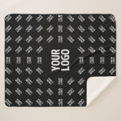 アップロードされたイメージデザインまたはロゴ | パテユニークン シェルパブランケット (正面(横))