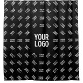 アップロードされたイメージデザインまたはロゴ | パテユニークン シャワーカーテン (正面)