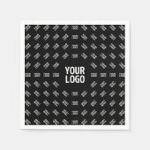 アップロードされたイメージデザインまたはロゴ | パテユニークン スタンダードカクテルナプキン (正面)