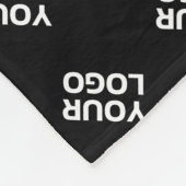 アップロードされたイメージデザインまたはロゴ | パテユニークン フリースブランケット (角)