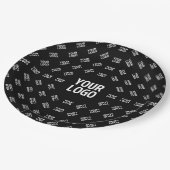 アップロードされたイメージデザインまたはロゴ | パテユニークン ペーパープレート (アングル)