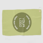 アップロードされたロゴまたはデザインおよび編集可能文字任意の色 ゴルフタオル (横)