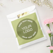 アップロードされたロゴまたはデザインおよび編集可能文字任意の色 フェイバーバッグ (封をした状態)