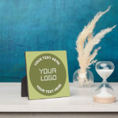 アップロードされたロゴまたはデザインおよび編集可能文字任意の色 フォトプラーク (インサイチュ)