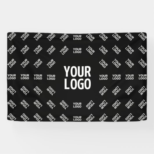 アップロードされた画像デザインまたはロゴ | ユニークなパターン 横断幕 (横)