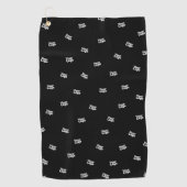 アップロードされた画像、デザイン、またはロゴのランダム化 ゴルフタオル (正面)