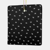 アップロードされた画像、デザイン、またはロゴのランダム化 セラミックオーナメント (左)