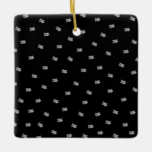 アップロードされた画像、デザイン、またはロゴのランダム化 セラミックオーナメント (正面)