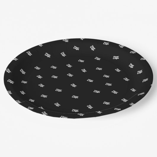 アップロードされた画像、デザイン、またはロゴのランダム化 ペーパープレート (アングル)