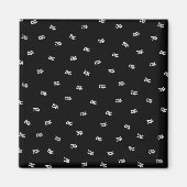 アップロードされた画像、デザイン、またはロゴのランダム化 マグネット (正面)